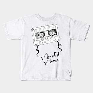 Good Vibes Mondest Mouse // Retro Ribbon Cassette Kids T-Shirt